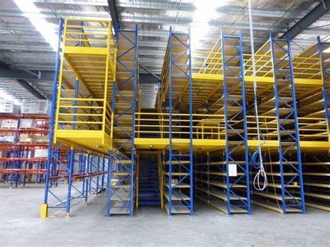 Sistema di scaffalature a mezzanino a più piani magazzino industriale scaffalature a mezzanino