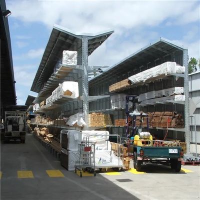 Q235B Scaffalature a cantilever industriali in acciaio a doppio lato personalizzate