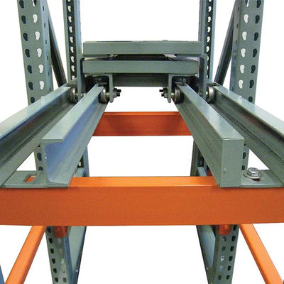 Immagazzinaggio di magazzino Push Back Pallet Racking System Heavy Duty High Density