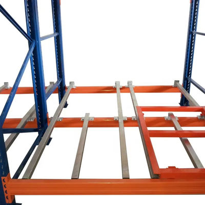 Alti magazzini di alta densità Push back pallet racking personalizzato
